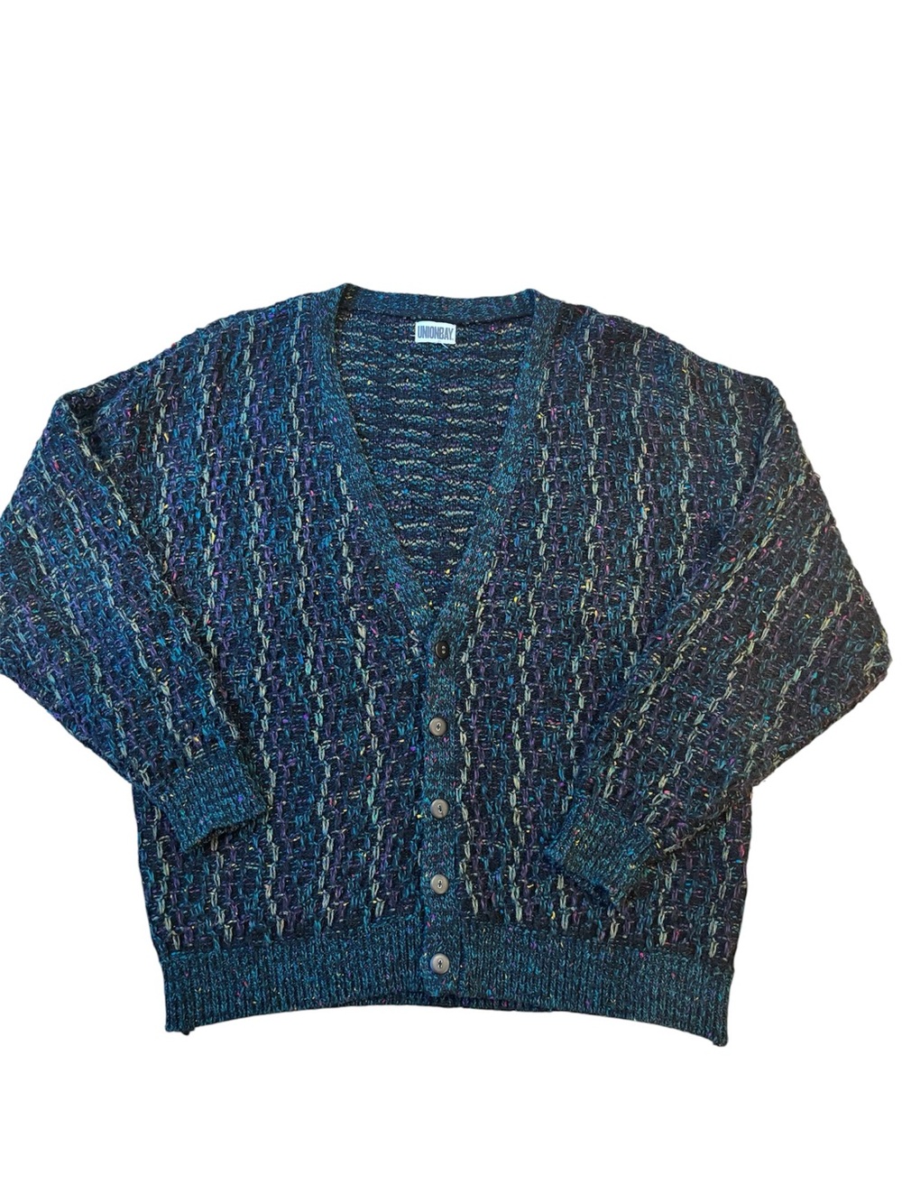 Vtg Unionbay Men’s Cardigan Size Large Knit Colorful Cosby 90s